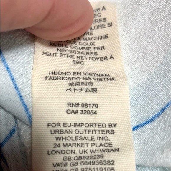 Free People Women’s Small Floral Geometric Viscose Button Up Long Sleeve Shirt - Picture 6 of 8